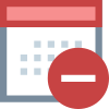 Kalender Minus icon