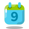 Calendar 9 icon
