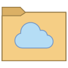 cartella cloud icon