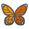 Papillon monarque icon