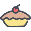 Apple pie icon