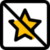 Star crossed, feedback star rating for online portfolio. icon