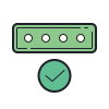 Código PIN ok icon