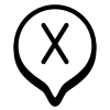 Marker X icon