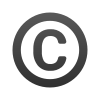 emoji-derecho de autor icon