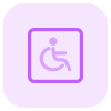 Disability section for the physical challenged way icon