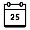 Calendrier 25 icon