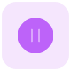 Pausing the music and audio button on an application icon