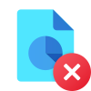 Delete Pie Chart Report icon