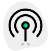 Cellular reception signal transmission network broadcast waves icon