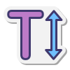 Text Height icon