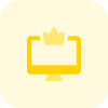 Membership crown badge for desktop computer online member icon