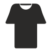 外部长 T 恤形式平面图标 inmotus 设计 icon