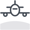Flugzeug von vorn icon