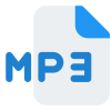 MP3 as a file format commonly designates files containing an elementary stream audio encoded data icon