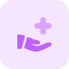 Hospital sharing the information to the patient isolated on a white background icon