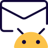 Email client software in Android operating system icon