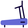 Treadmill for the cardio exercise and training icon