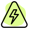 High Voltage line for shopping mall power access icon