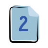 Deux pages icon