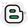 Blogger a blog-publishing service with time-stamped entries icon