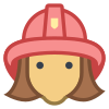 消防士女性 icon