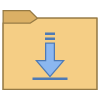 Папка с загрузками icon