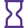 Loading hourglass symbol in computer system interface icon