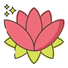 外部睡莲植物 Flaticons-lineal-color-flat-icons-3 icon