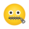 Zipper Mouth Face icon