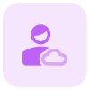 Cloud Computing user profile for job portfolio website icon