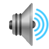 Lautsprecher mit hoher Lautstärke icon