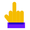 Obscene gesture icon