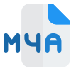 M4A is a file extension for an audio file encoded with advanced audio coding AAC icon