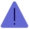 Triangular signboard with exclamation mark signal warning icon