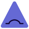 Triangular shape signboard with an alertness displayed icon