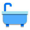 Dusche und Badewanne icon