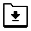 Cartella download icon