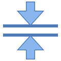 Fusionner horizontalement icon