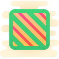 Modèle de canne de bonbon icon