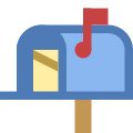 Почтовый ящик с письмом icon