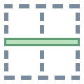 Bordure horizontale icon