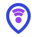 Map marker wifi icon