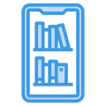 외부-온라인-도서관-교육-학습-itim2101-blue-itim2101-2 icon