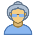 persona-anziana-femmina-tipo-di-pelle-4 icon