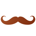 Moustache en croc icon