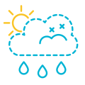 Parcialmente nublado com chuva icon