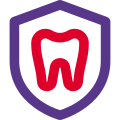 Elite tooth insurance plan isolated on white background icon