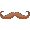 Moustache en croc icon