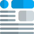 Graphical interface of automobile engineering article layout icon